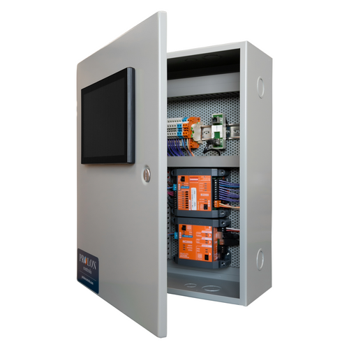 Prolon PL-PN2-NC-HMI-C1-BLR : Pre-Wired Prolon Master Panel with Touchscreen Display and C1050 Boiler Controller, Terminal for all Connections (24V Power Supply, Inputs, Outputs, Communication), NEMA 1 Enclosure, UL508