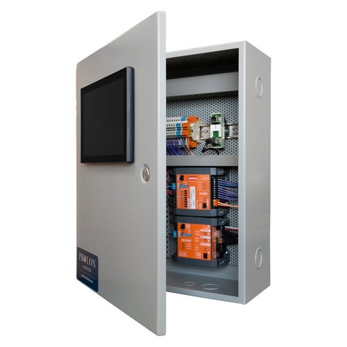 Prolon PL-PN2-1A-4P : Pre-Wired Two Controller Panel with NC2000 Network Controller with 10-Inch Touchscreen HMI and C1050 Humidity Controller, Isolation Relays, NEMA 1 Enclosure, UL Listed