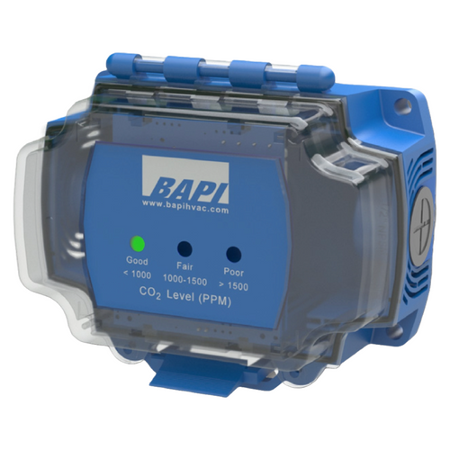BAPI BA/DCD10-V-BB : Dual Channel "24/7" CO2 Rough Service Sensor, Field Selectable Voltage Output - 0 to 10V Default, 0 to 2,000 ppm Range, 5-Year Warranty