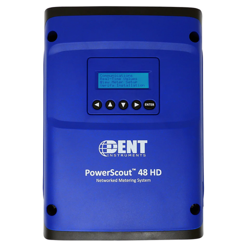 Dent Instruments PS48HD-C-D-N-C : PowerScout 48 HD Multi-Circuit Power Submeter, Includes Enclosure and Display, Revenue Grade, BACnet or Modbus Protocol, CTEP Approval (Revenue CA)