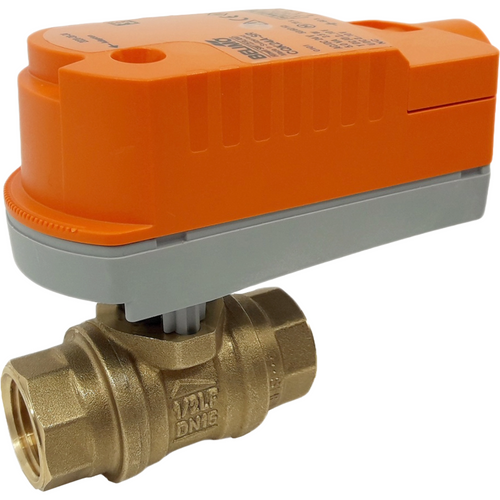 Belimo B2050QPW-N+CQKBUP-LL : 2-Way 1/2" Lead Free Potable Water Valve, Internal Thread NPT, Fluid temperature -4.0 to 212¡F + Electronic Fail-Safe Actuator, 100-240VAC, On/Off Control Signal, Normally Open