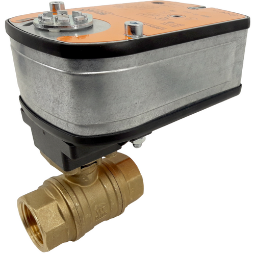 Belimo B2075PW-P+LF120 US : 2-Way 3/4" Lead Free Potable Water Valve, Internal Thread NPT, Fluid temperature -4.0 to 212¡F + Fail-Safe Valve Actuator, 120VAC, On/Off Control Signal