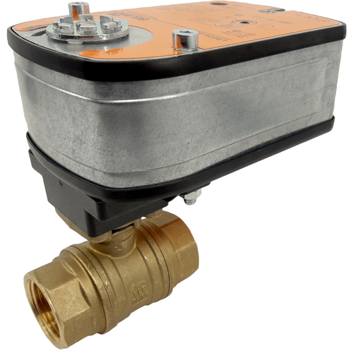 Belimo B2100PW-Q+LF24-3 US : 2-Way 1" Lead Free Potable Water Valve, Internal Thread NPT, Fluid temperature -4.0 to 212¡F + Fail-Safe Valve Actuator, 24VAC/DC, On/Off, Floating Point Control Signal