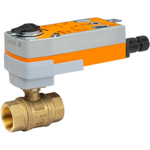 Belimo B2125PW-Q+AFRB24 : 2-Way 1-1/4" Lead Free Potable Water Valve, Internal Thread NPT, Fluid temperature -4.0 to 212¡F + Fail-Safe Valve Actuator, 24VAC/DC, On/Off Control Signal