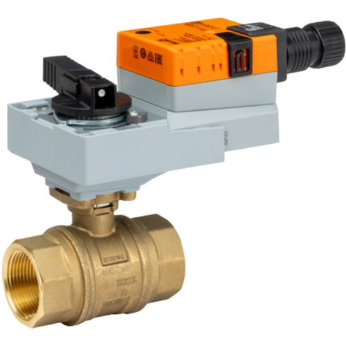 Belimo B2125PW-Q+ARX120-3 : 2-Way 1-1/4" Lead Free Potable Water Valve, Internal Thread NPT, Fluid temperature -4.0 to 212¡F + Non Fail-Safe Valve Actuator, AC 100...240V, On/Off, Floating point Control Input