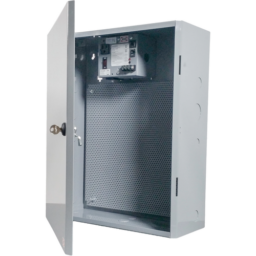 Functional Devices MHP4604100AB10 : Single 100 VA Power Supply, Perforated Steel Subpanel Mounted, 16.15" x 20.0" x 6.72" Metal Enclosure