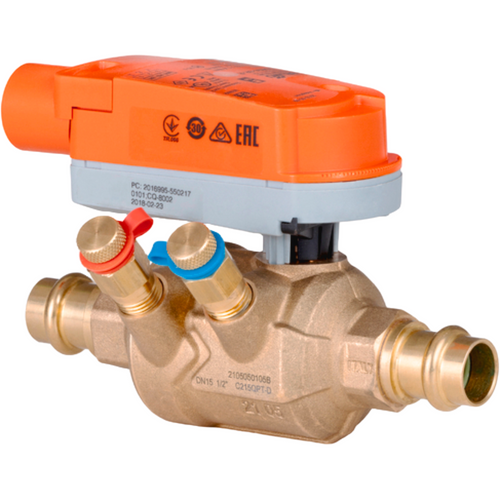 Belimo Z2050QPTPF-F+CQX24-3 : 2-Way 1/2" Press Fit ZoneTight (PIQCV) Zone Valve, 4.3 GPM Max Flow Rate, Non-Spring Return Actuator, 24VAC/DC, On/Off, Floating 3-Point Control Signal (Customizable Product)