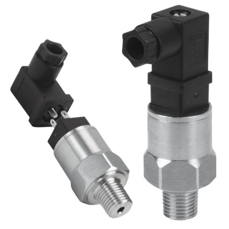 Omega PX119-030AI : Compact Pressure Transmitter, OEM Style, Absolute, 0 psi to 30 psi, ± 0.5 %, 1/4 " NPT Male, Current, 4 mA to 20 mA, Mini DIN 43650 C, -40 ¡C to 135 ¡C (-40 ¡F to 257 ¡F), PX119 Series, Each