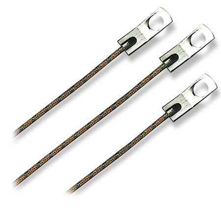 Omega WTK-10-12 : Thermocouple Assemblies, Bolt-On Washer, Type K, 0 ¡C to 482 ¡C (32 ¡F to 900 ¡F), Fiberglass, 12 ", Stripped Leads, #10 Screw Mount, ANSI, WT Series, Each