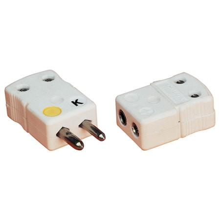 Omega UHX-R/S-M : Standard Thermocouple Connector, Ceramic, Ultra High Temp, 2 Pins, Male, R/S Type, -29 ¬°C to 260 ¬°C (-20 ¬°F to 500 ¬°F), ANSI, UHX Series, Each