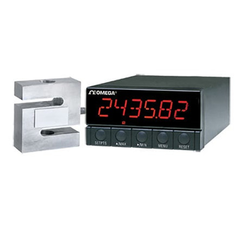 Omega DP41-S-R4 : Strain Gauge Panel Meter, High Performance, 1/8 DIN, 6 Digit, LED Display, AC Supply, 4x Relay O/P, DP41-S Series, Each