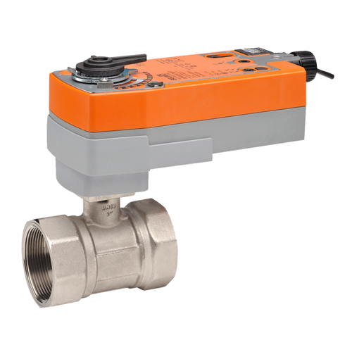 Belimo B231+AFRB24 : 2-Way 1-1/4" Characterized Control Valve (CCV), Cv Rating 25, (50 GPM @ Δ 4 psi), Stainless Steel Trim + Fail-Safe Valve Actuator, 24VAC/DC, On/Off Control Signal, 5-Year Warranty