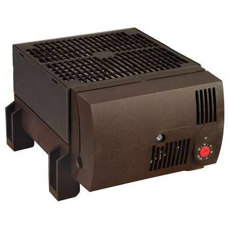 Omega CR130599 : Enclosure Fan Heater, High Performance, 120 Vac, 950 W, DIN/Panel mount, 0 ¡C to 60 ¡C (32 ¡F to 140 ¡F), Built-In Overheat Protection, Integrated Adjustable Thermostat, CR130 Series, Each
