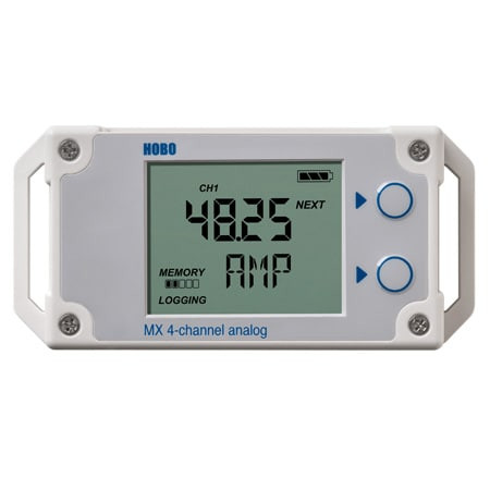 Omega MX1105 : Analog Data Logger, mA/V Type, 4-CH, External Process I/P, Battery, LCD, Bluetooth Low Energy, 16 Bit Resolution, Each