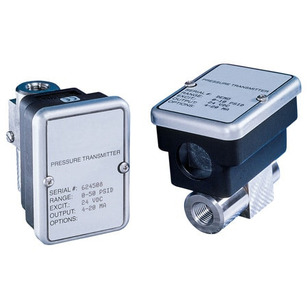 Omega PX2300-5BDI : High Accuracy Pressure Transducer, Wet/Wet, Bi-Directional, Differential, -5 psi to 5 psi, ± 0.25 %, 1/4 " NPT Female, Current, 4 mA to 20 mA, Conduit, PX2300 Series, Each