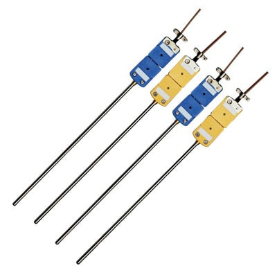 Omega CA316SS-14U-6 : Quick Disconnect Thermocouple Assembly, Standard CONN, K Type, 0 ¡C to 1150 ¡C (32 ¡F to 2100 ¡F), 0.25 " x 6 " (DxL) Probe, 316 SS, Immersion Probe, Ungrounded, ANSI, CASS Series, Each