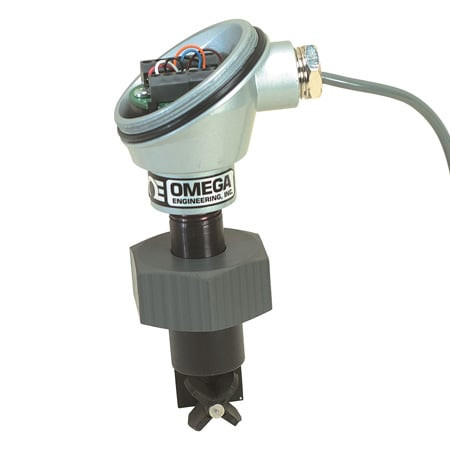 Omega SYS/FP7002A/FP7030-GI : Paddlewheel Sensor/Transmitter System, 12 Vdc to 18 Vdc, 25 GPM to 460 GPM, 3 ", NPT Female, ¬± 2 % Accuracy, Amplified Square Pulse, Galvanized Iron, 150 psi, FP7002 Series, Each