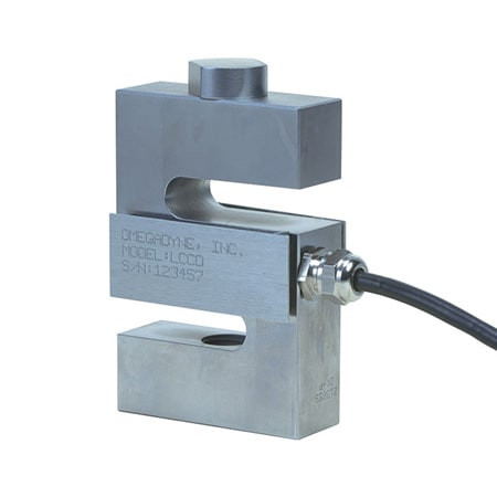 Omega LCCD-10K : Environmentally Protected Load Cell, Tension/Compression, ± 0.03 %, 10000 lbf, 3 mV/V, 20 ' Cable, 3 " (L), 1.3 " (W), 4.25 " (H), LCCD Series, Each