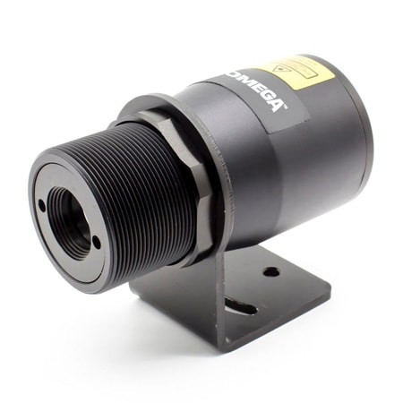 Omega OS-HFV50-3001-H1 : Fixed Infrared Sensor, 600 ¡C to 1600 ¡C, ± 0.5 % rdg +2 ¡C Accuracy, 0 Vdc to 5 Vdc/4 mA to 20 mA O/P, 300:1 FOV, 6 Digit backlit LCD display, Laser O/P, 3m (10 '), USB, 5 ms, OSHFV Series, Each