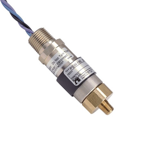 Omega PSW-197 : Economical Pressure Switch, OEM, Gauge Type, (1) 5 A SPDT, 1/4 " NPT Male, 110 psi to 1500 psi, 23 psi to 253 psi Deadband, Fixed, for Harsh Environment with 2 O/P, PSW-190 Series, Each