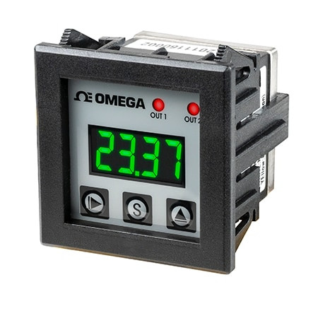 Omega PSW1110-15CP5V : Miniature Pressure Switch, Digital, Compound Gauge Type, 2 PNP, 1/4 " NPT Male, -15 psi to 15 psi, -15 psi to 15 psi Deadband, 0 psi to 5 V O/P, Adjustable, LED Display, PSW-1110 Series, Each