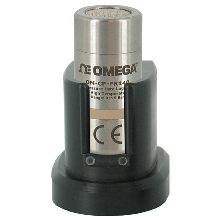 Omega OM-CP-PR140 : Pressure Data Logger, High Temperature, Flush Mount, 0 bar to 5 bar, 1 Measurement, Battery, 33K Samples, 1 s Sampling Rate, USB Interface, Each