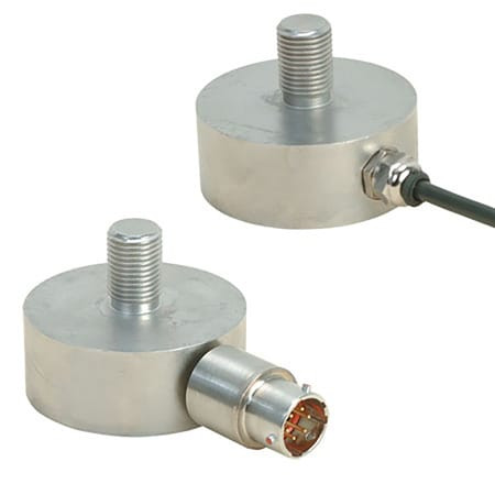 Omega LC204-200 : Universal Miniature Load Cell, Tension/Compression, ± 0.15 %, 200 lbf, 2 mV/V, 10 ' Cable, 2 " (OD), 1.56 " (H), High Accuracy, LC204 Series, Each