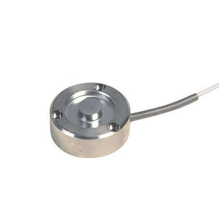 Omega LCGB-250 : Industrial Miniature Load Cell, Compression, ± 0.25 %, 250 lbf, 2 mV/V, 5 ' Cable, 1.25 " (OD), 0.39 " (H), LCGB Series, Each