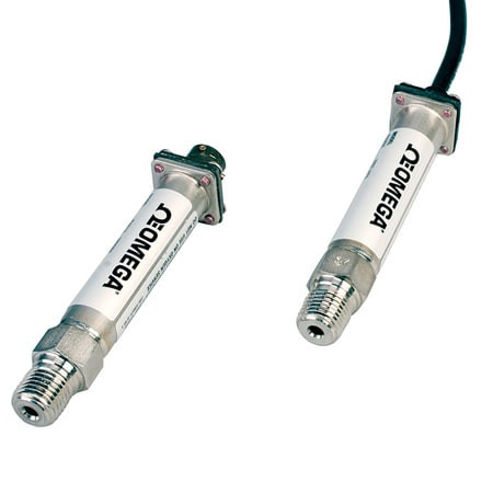 Omega PX603-300G5V : Thin Film Pressure Transducer, General Purpose, Adjustable Zero & Span, Gauge, 0 psi to 300 psi, ± 0.4 %, 1/4 " NPT Male, Voltage, 1 Vdc to 5 Vdc, Cable, PX603 Series, Each
