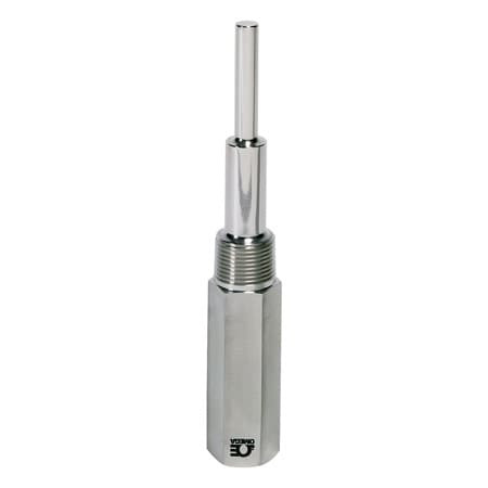 Omega 3/4-260L-U71/2-CS : Standard Threaded Thermowell for 1/4 " Dia Element, Carbon Steel, 0.26 " Bore Dia, Straight, 3/4 " Shank Dia, 12 ", 7-1/2 ", 5200 psi, 1/2 " NPSM, 3/4 " NPT, 3 " Lag Extension, 260L Series, Each