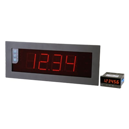 Omega LDB-24-T-H-R-0-0 : Large Display, Panel/Wall Mount, Temperature, Thermocouple, RTD I/P, 2.3 ", 3.5 Digit, 7-Segment Red Color LED Display, AC Supply, Modular O/P, NEMA 4 Metal Enclosure, LDB Series, Each