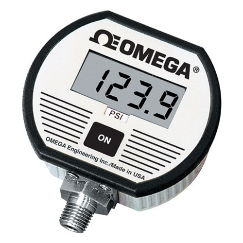 Omega DPG1000B-30A : Digital Pressure Gauge, Absolute, 0 psi to 30 psi, ± 0.25 %, 1/4 " NPT Male, 3.5 Digit, Battery Powered, DPG1000 Series, Each