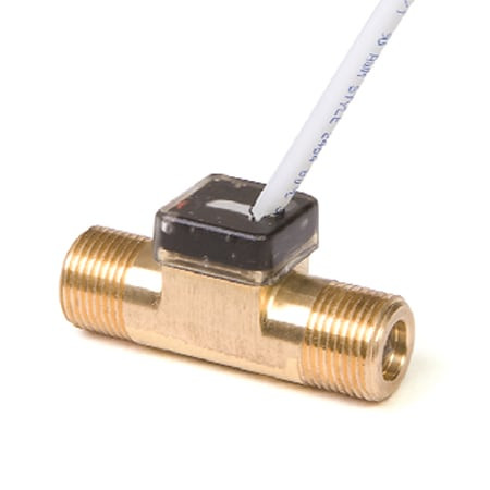 Omega BV2000BRG250B : Vision Turbine Flow Meter, Low Cost, Liquid, 0.8 GPM to 6.6 GPM (3 LMP to 25 LMP), 3/8 ", BSPP Male, ± 3 %, Amplified Square Wave, Brass, PTFE, Graphite, BV2000 Series, Each