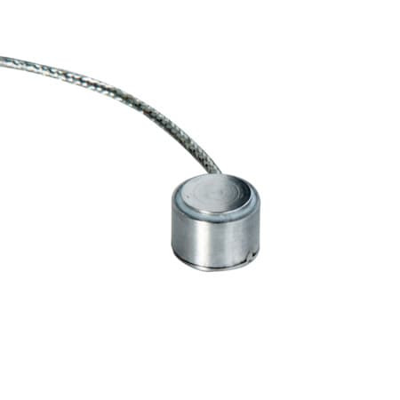 Omega LCM307-500KN : Top Hat Miniature Load Cell, Compression, ± 0.75 %, 500 kN, 1.5 mV/V, 5 ' Cable, 2 " (OD), 1.47 " (H), High Capacity, LCM307 Series, Each