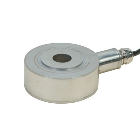 Omega LC8250-1.00-2K : Through Hole Load Cell, Compression, ¬± 0.5 %, 2000 lbf, 2 mV/V, 5 ' Cable, 1 " (ID), 2.5 " (OD), 1 " (H), Compact, LC8250 Series, Each
