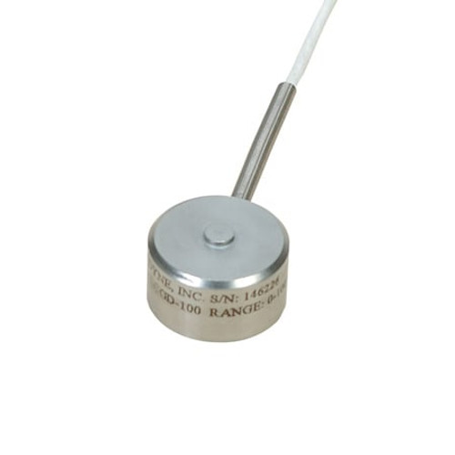Omega LCMGD-10KN : Industrial Miniature Load Cell, Compression, ± 0.25 %, 10000 N, 2 mV/V, 5 ' Cable, 1.25 " (OD), 0.39 " (H), LCMGD Series, Each