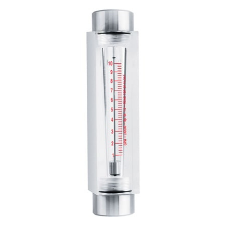Omega FL7401 : Variable Area Flow Meter, OEM-Style, Water, 1 GPM to 10 GPM, 125 psi, 1 " NPT Female, 54 ¡C (130 ¡F), ± 4 %, Direct Read, 316 SS, Acrylic, EPR, FL7000 Series, Each