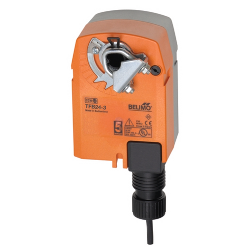 Belimo TFB24-3 : Fail-Safe Damper Actuator, 22 in-lb Torque, 24VAC/DC, On/Off, Floating Point Control Signal, 5-Year Warranty