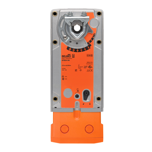 Belimo EFB24 N4 : Fail-Safe Damper Actuator, 360 in-lb Torque, 24VAC/DC, On/Off Control Signal, NEMA 4X Enclosure, 5-Year Warranty