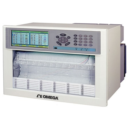 Omega RD5110 : Chart Recorder, Hybrid, 10 " (250 mm) Universal Input, 12-CH, TC, RTD, V Measurement, 1 mm/h to 1500 mm/h Chart Time, USB Communication, RD5100 Series, Each