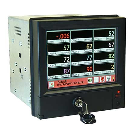 Omega RD8312-ST : Paperless Data Acquisition System, Networkable, 12-Inputs, Universal, AC with Screw Terminal, Battery Back-Up, 10 Hz, Ethernet, 142 mm Display, 512 MB Internal Memory, RD8300 Series, Each