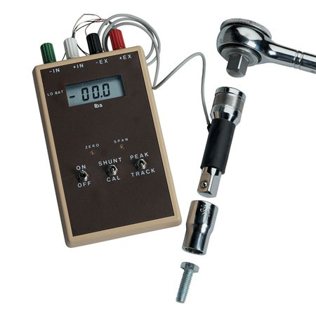Omega TQ103-50 : Portable Reaction Torque Sensor, Socket Extension, 0 in-Ib to 50 in-Ib, ± 0.37 % Accuracy, > 0.25 % Accuracy Class, Voltage O/P, 2 mv/V Electrical O/P, 2' Cable, TQ103 Series, Each