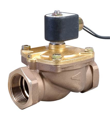 Omega SV287 : Solenoid Valve, General Purpose, Anti-Waterhammer, 2-Way, N.C, Pilot Operated, 2 ", 38.6 Cv, AC/DC Coil, Brass Body, SS, Copper, Buna, 230 psi, 85 ¡C (185 ¡F), Water, SV280 Series, Each