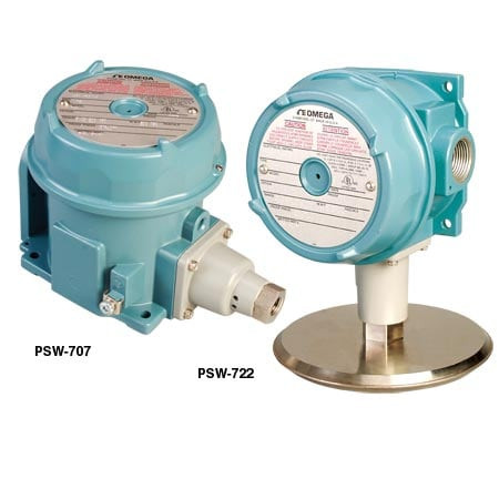 Omega PSW-708 : Pressure Switch, Dual Set Point, NEMA-9, Compound Type, (2) 15 A SPDT, 1/2 " NPT Female, -15 psi to 20 psi, 0.2 inHg to 1.2 inHg Deadband, Adjustable, NEMA 4X, IP66 Enclosure, PSW-700 Series, Each