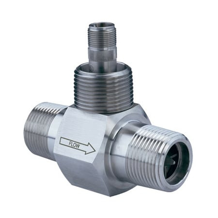 Omega FTB-1441 : Turbine Flow Meter, Economical, Liquid, 15 GPM to 180 GPM, 2 ", NPT Male, ± 1 %, Sinusoidal Wave, 316 SS, Tungsten Carbide, FTB-1400 Series, Each