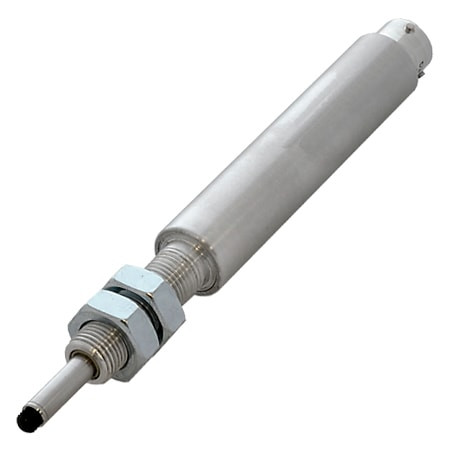 Omega LDI-G19-100-A210S : Compact Linear Variable Inductive Position Sensor, 0 mm to 100 mm, ± 0.15 %, 0 Vdc to 10 Vdc O/P, Spring-Loaded, Stainless Steel, PT02-10-6P Connector, 19 mm Dia, 7.25 " Length, LDI-G19 Series, Each
