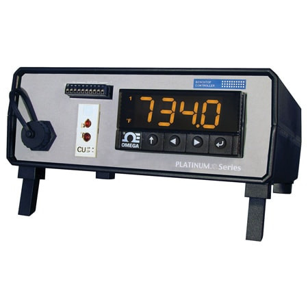 Omega MDS8EPT-330-C24-EIP-A : Digital Panel Meter, Universal I/P, Benchtop, Temperature, Process, Strain, 6 Digit, 9-Segment Programmable 3 Color LED Display, AC Supply, Isolated RS232/485 Analog O/P, PLATINUM Series, Each