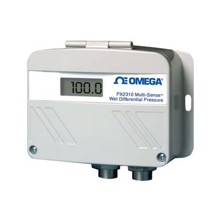 Omega PX2310-100DX : High Pressure Transmitter, Wet/Wet, Rangeable Differential, 0 psi to 100 psi, ± 1 %, 1/8 " NPT Female, Selectable, Conduit, -20 ¡C to 85 ¡C (-4 ¡F to 185 ¡F), PX2310 Series, Each