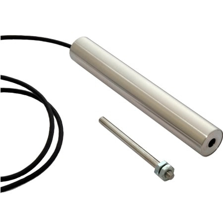Omega LDI-619-600-A020S : Rugged Contactless LVIT Displacement Transducer, 0 mm to 600 mm, ± 0.15 %, 4 mA to 20 mA O/P, Stainless Steel, M5 x 0.8 Threaded, 19 mm Dia, 25 " Length LDI-619- Series, Each