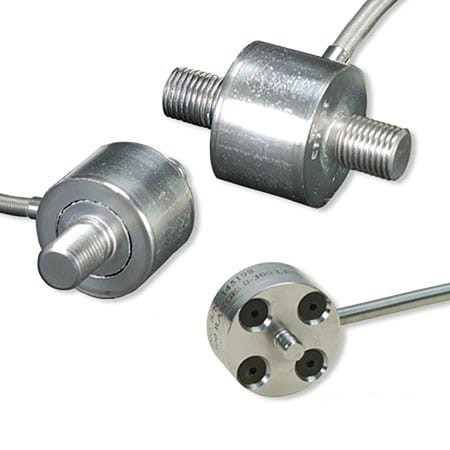Omega LCM202-5KN : Universal Miniature Load Cell, Tension/Compression, ± 0.25 %, 5000 N, 2 mV/V, 5 ' Cable, 1 " (OD), 1.31 " (H), LCM202 Series, Each